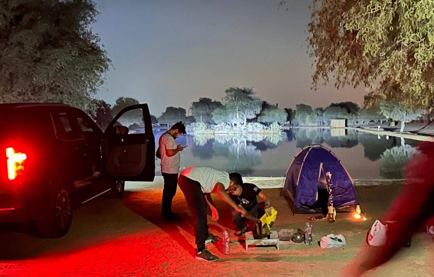 Desert Camping and BBQ at Qudra Lake