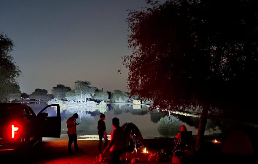 Desert Camping and BBQ at Qudra Lake