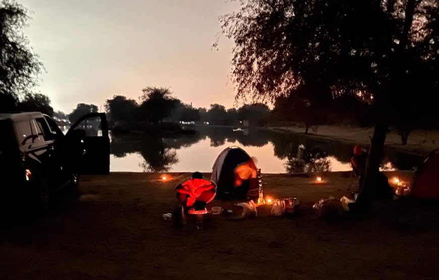 Desert Camping and BBQ at Qudra Lake